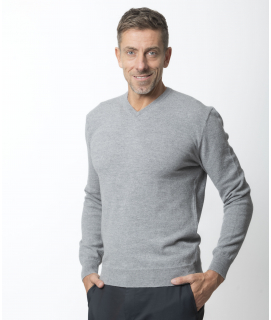 Le Pull Français César - gris chiné Pull cachemire