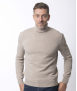 Pull col roulé homme Beige - Ugolin