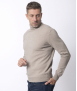 Pull col roulé homme Beige - Ugolin