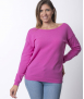 Pull décolleté 2 EN 1 Femme Rose - Manon