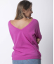 Pull décolleté 2 EN 1 Femme Rose - Manon