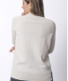 PULL COL MONTANT FEMME ECRU - BAPTISTINE